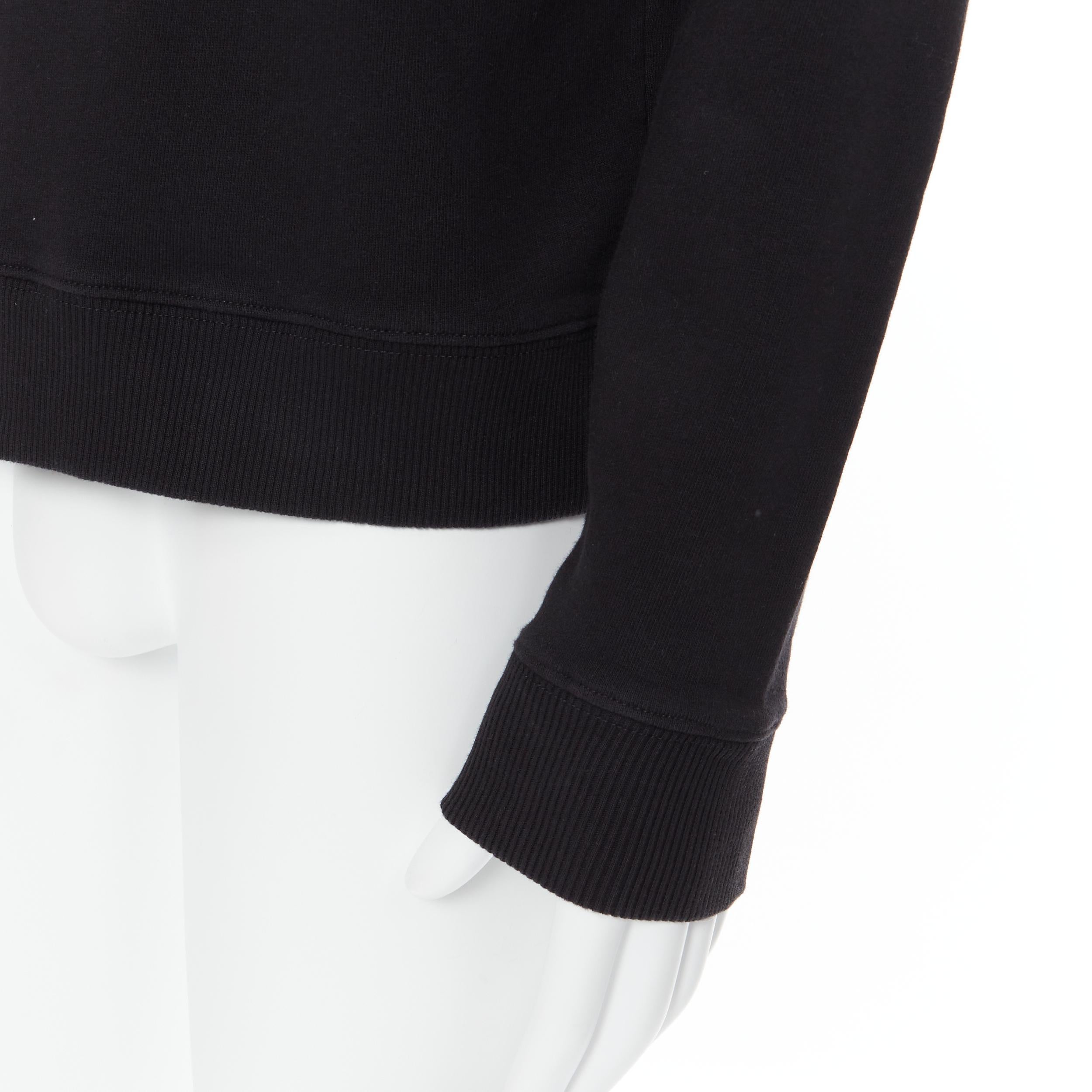 new SAINT LAURENT 2019 black polaroid vintage logo cotton hoodie pullover M 3
