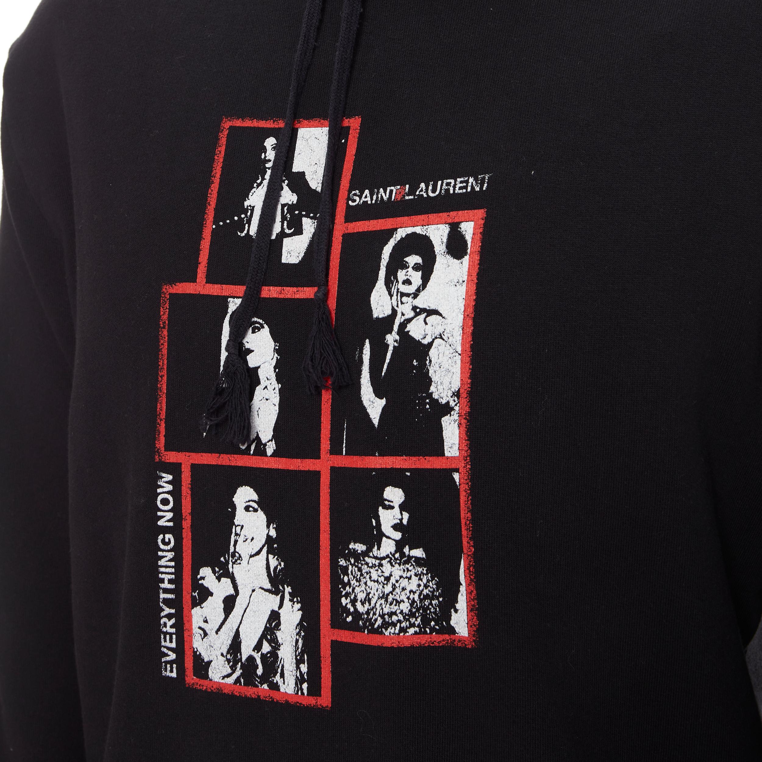 new SAINT LAURENT 2019 black polaroid vintage logo cotton hoodie pullover M 
Reference: TGAS/B00577 
Brand: Saint Laurent 
Designer: Anthony Vacarello 
Material: Cotton 
Color: Black 
Pattern: Solid 
Extra Detail: Style: 560706YBCP2-1049. Black