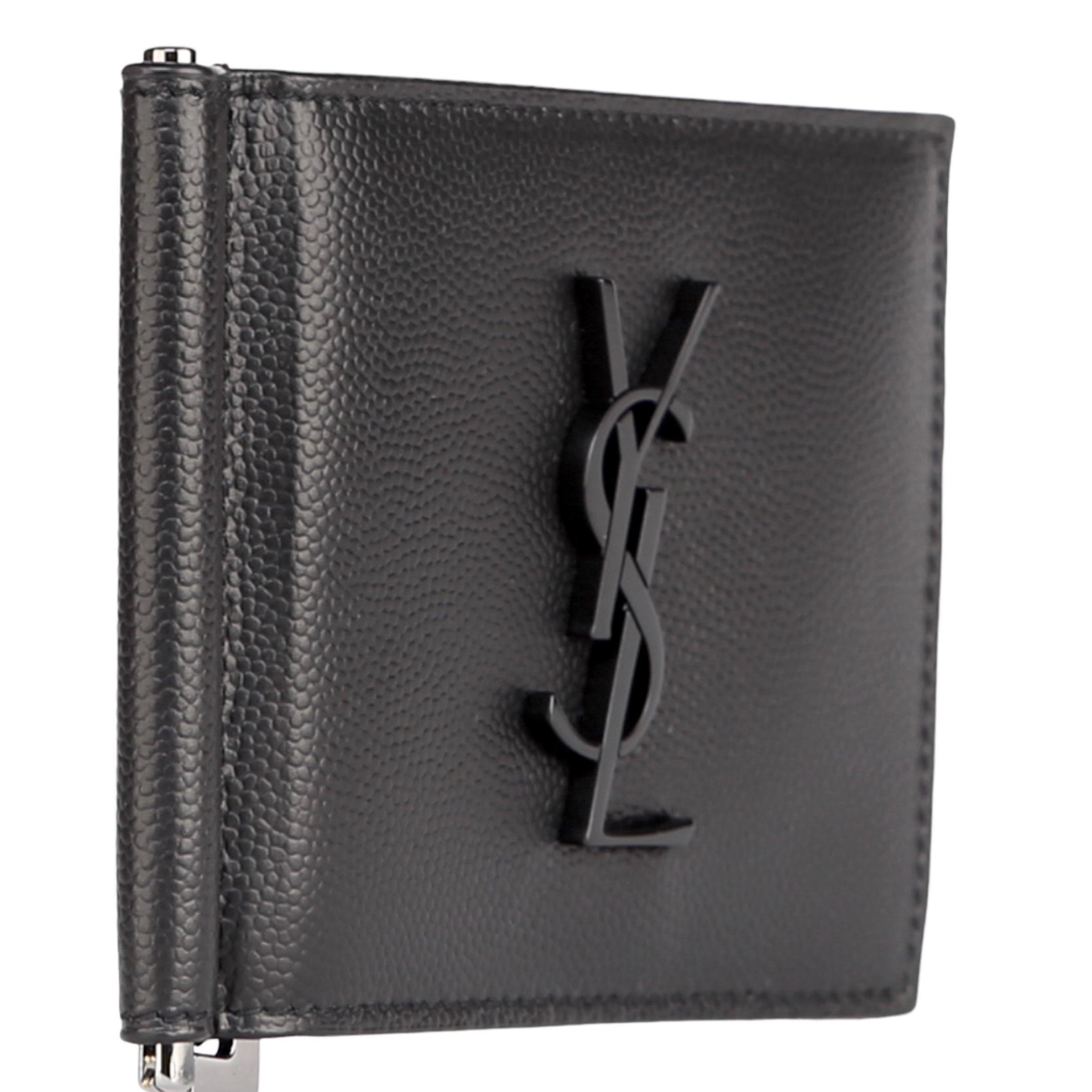 Saint laurent bill clip wallet hotsell
