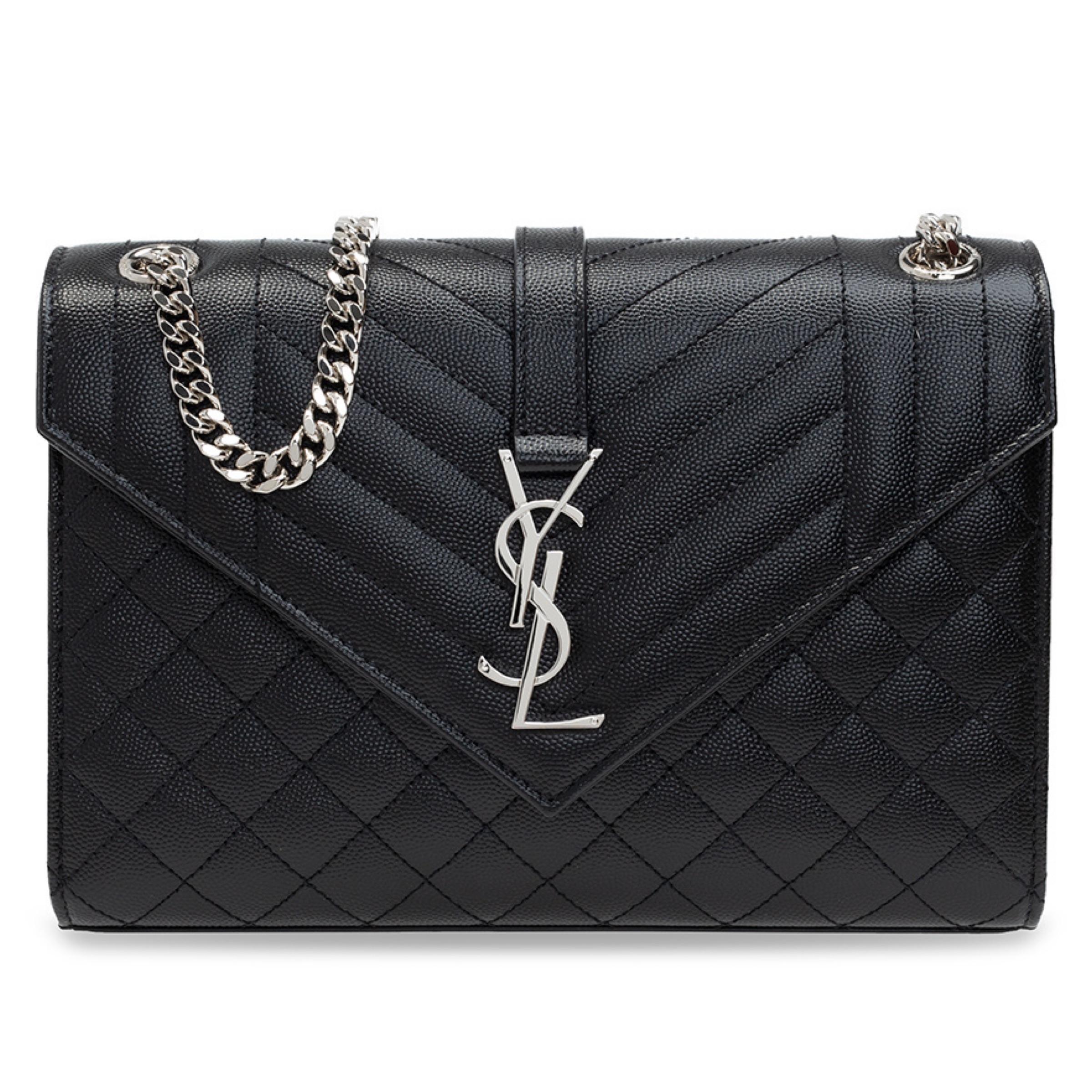 New Saint Laurent Black Envelope Medium Chain Leather Crossbody Shoulder Bag

Authenticity Guaranteed

DETAILS
Brand: Saint Laurent
Gender: Women
Category: Crossbody bag
Condition: Brand new
Color: Black
Material: Leather
Quilted leather
Front YSL