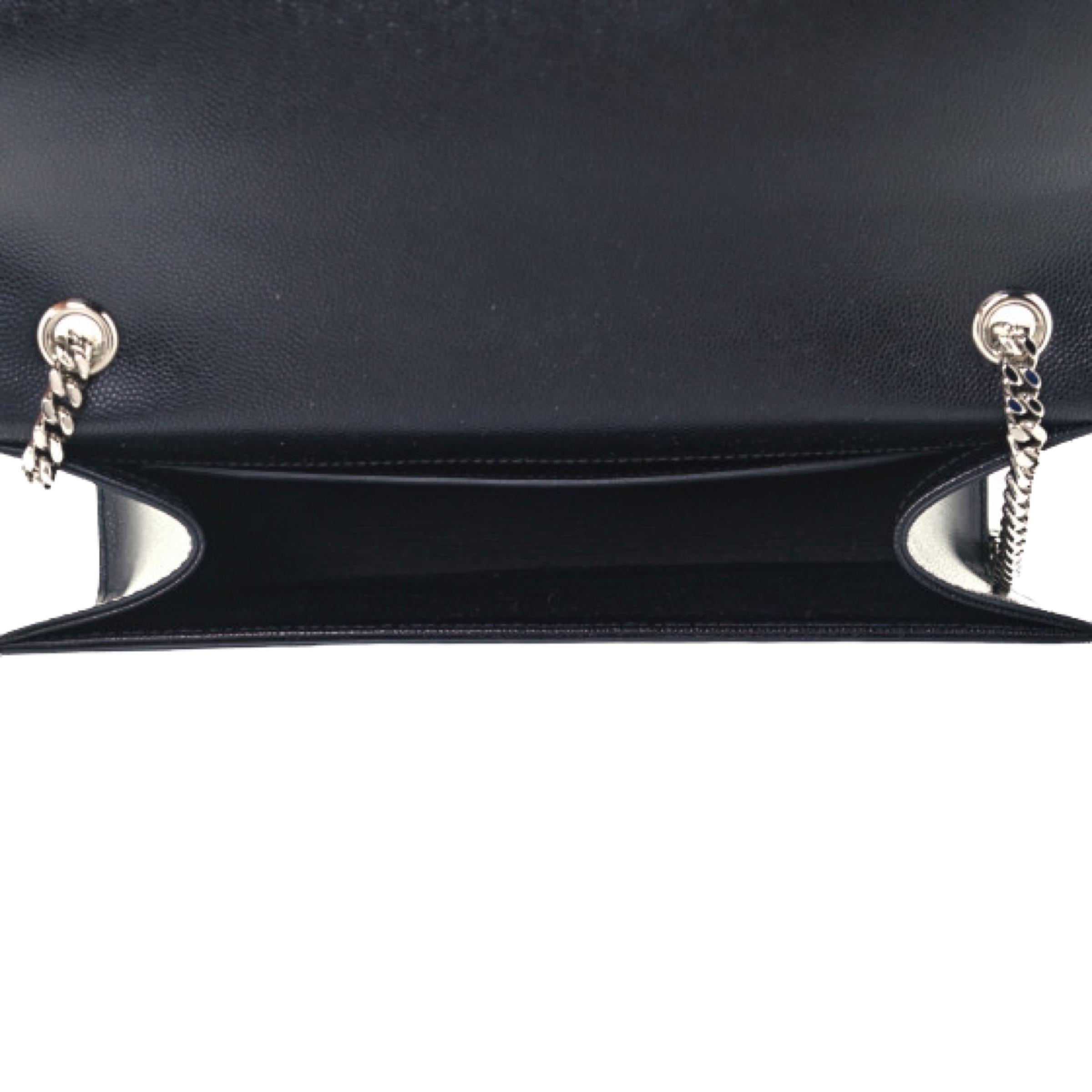 NEW Saint Laurent Black Kate Medium Chain Leather Crossbody Shoulder Bag 6