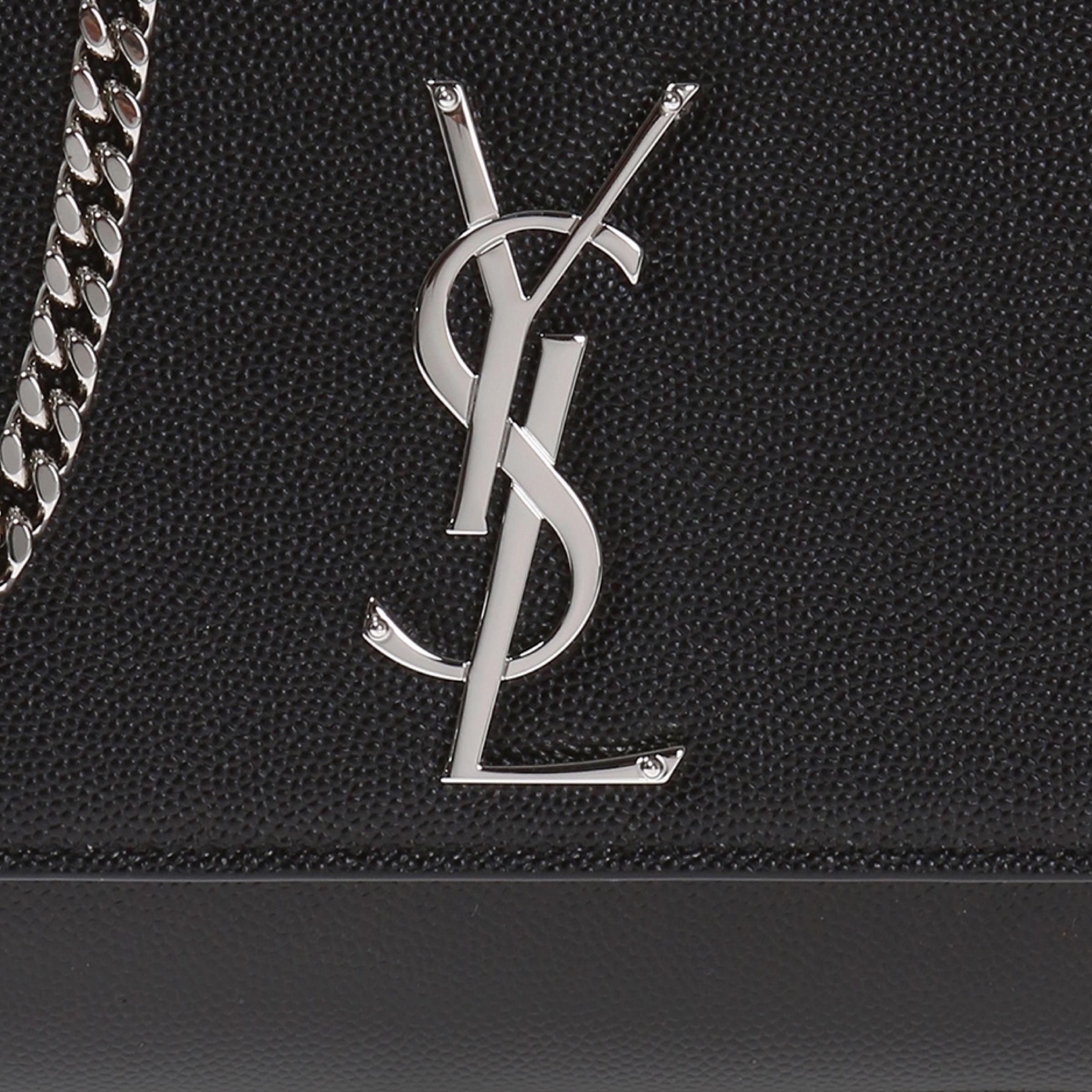 NEW Saint Laurent Black Kate Medium Chain Leather Crossbody Shoulder Bag 7