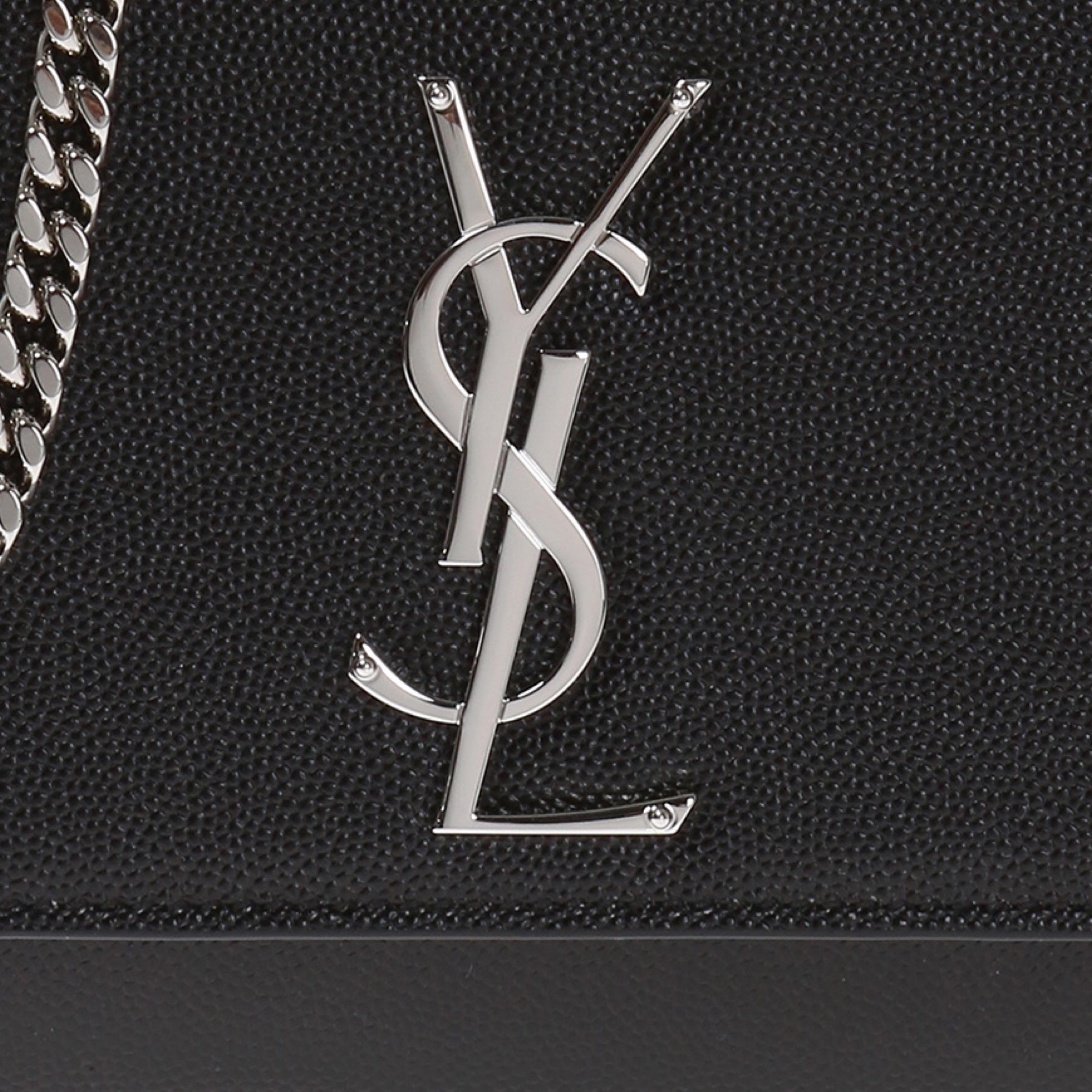NEW Saint Laurent Black Kate Medium Chain Leather Crossbody Shoulder Bag 8