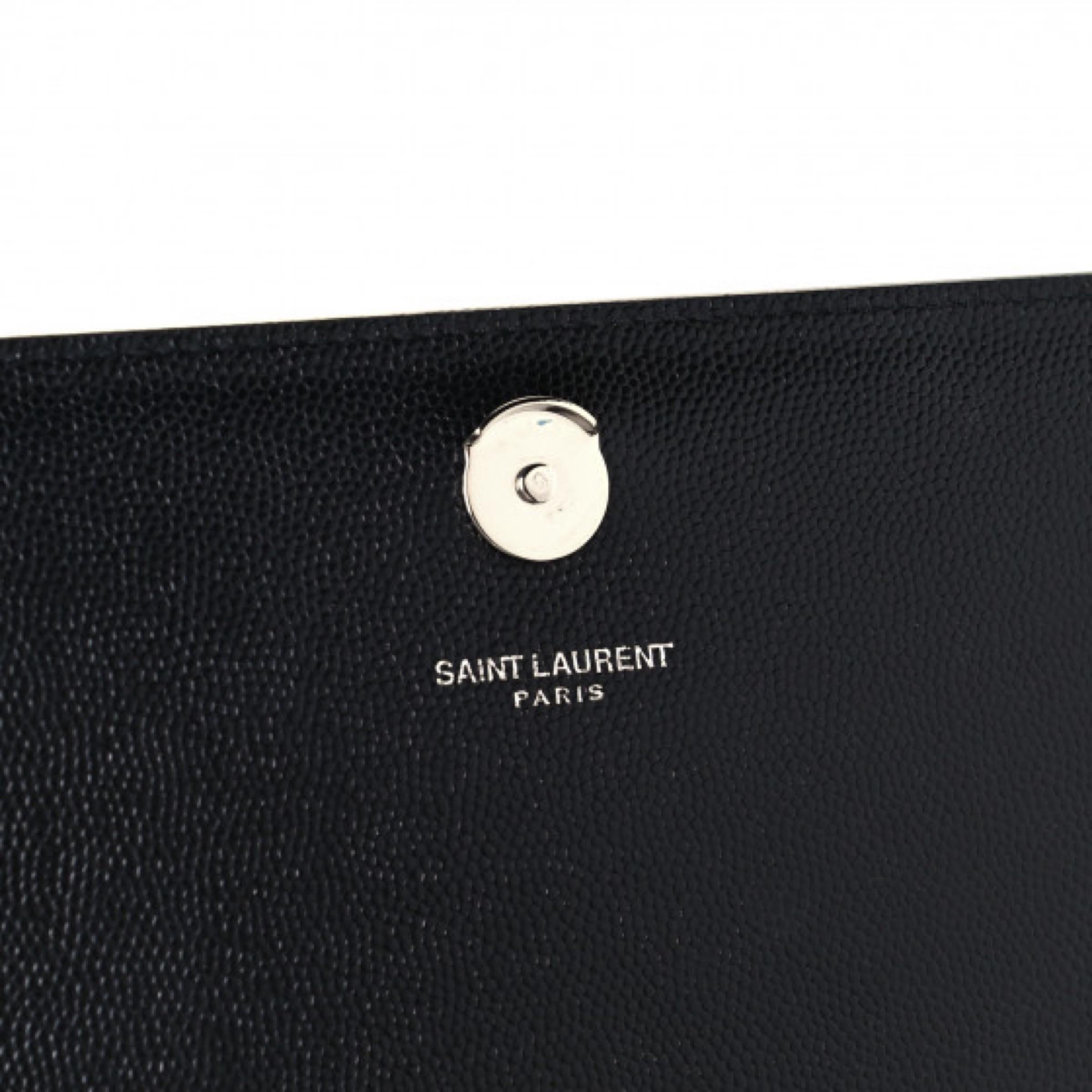 NEW Saint Laurent Black Kate Medium Chain Leather Crossbody Shoulder Bag 9