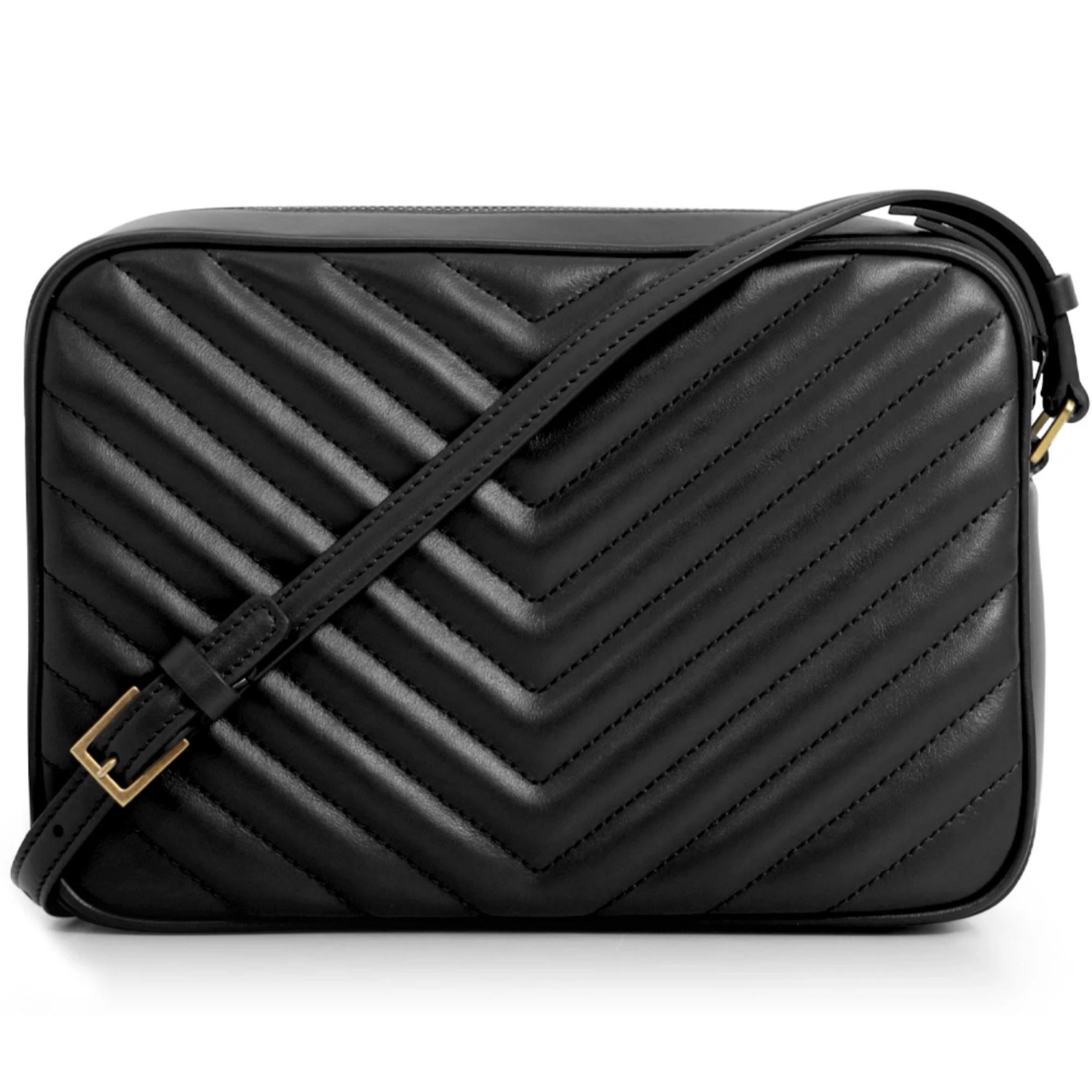 saint laurent lou matelasse leather camera bag