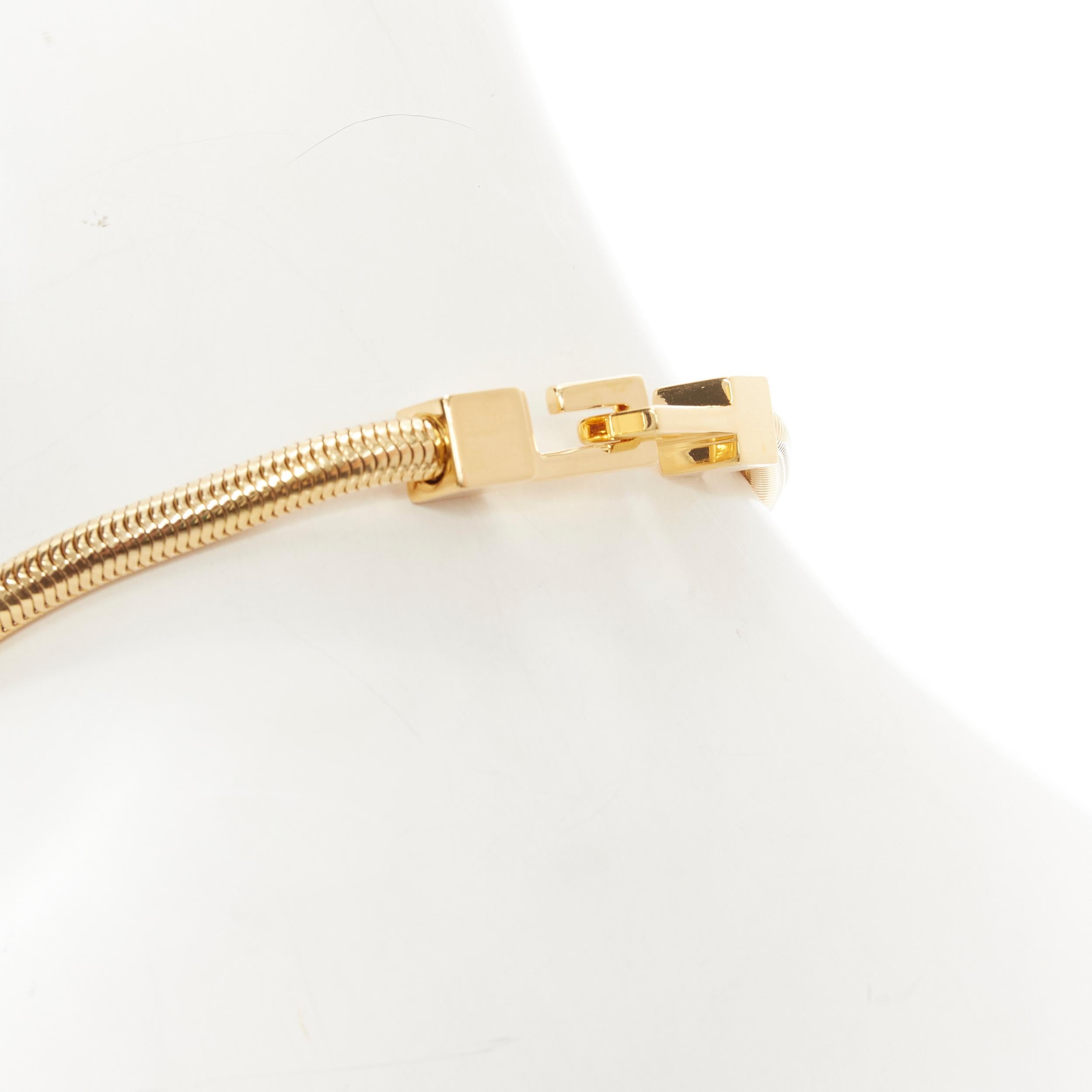 new SAINT LAURENT Hedi Slimane 2013 Runway Opium gold tassel coil necklace 3