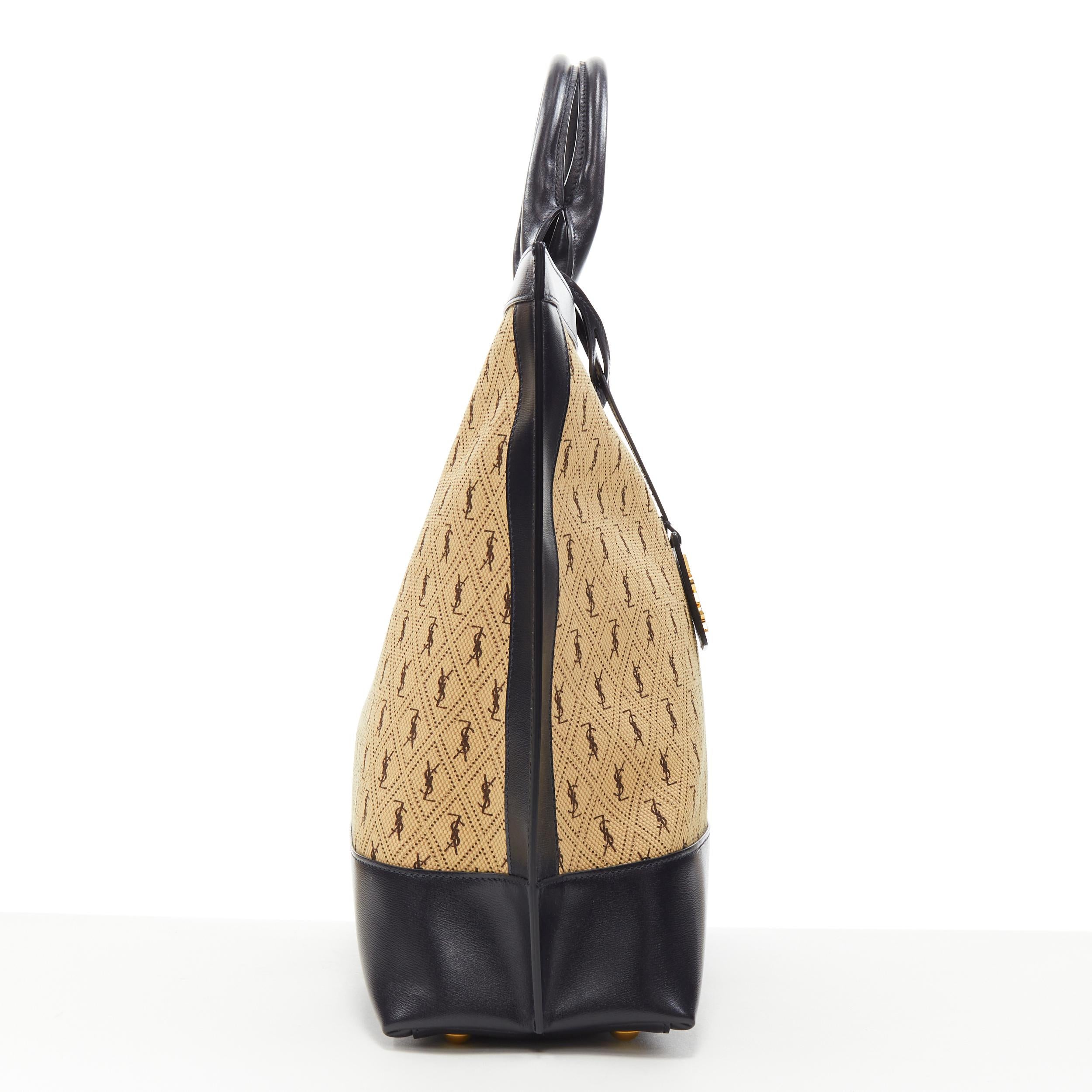 coach straw bag with leather trim