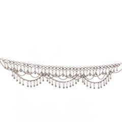 new SAINT LAURENT Marrakech antique silver ballchnky charm statement necklace