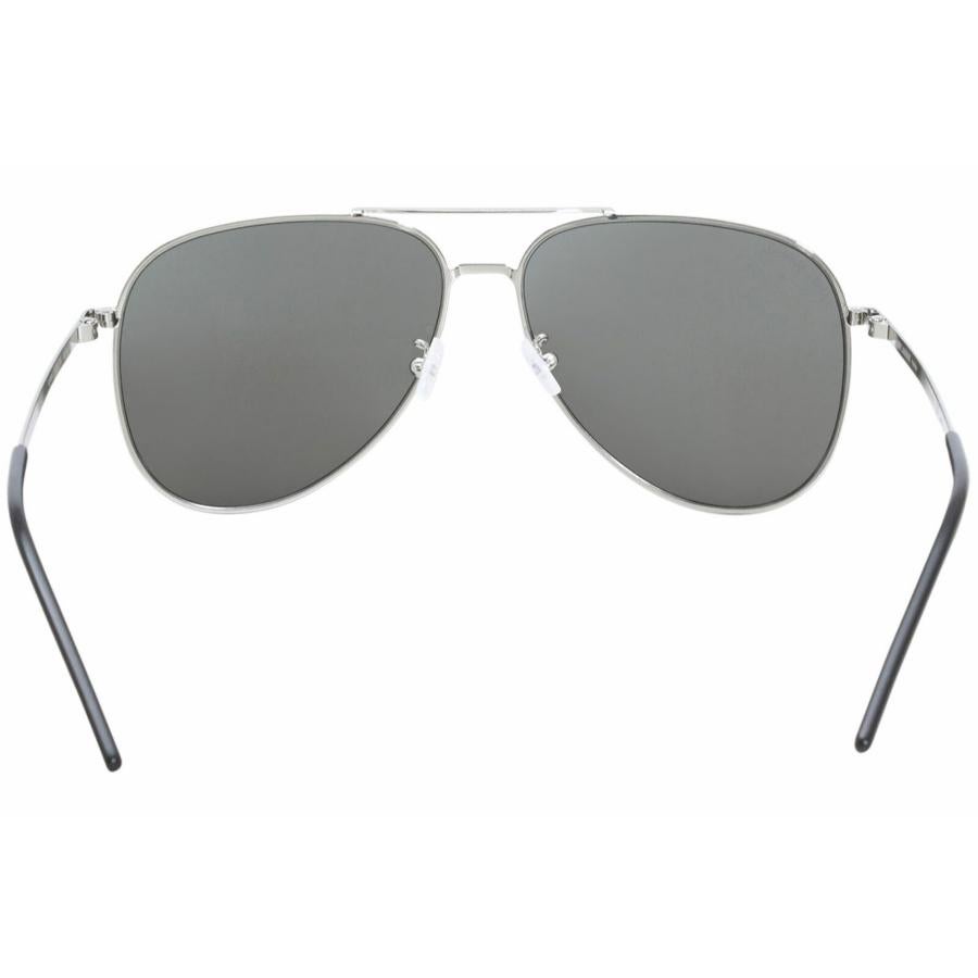 Women's or Men's NEW Saint Laurent Silver Frame Grey Lens 60mm Aviator Sunglasses For Sale