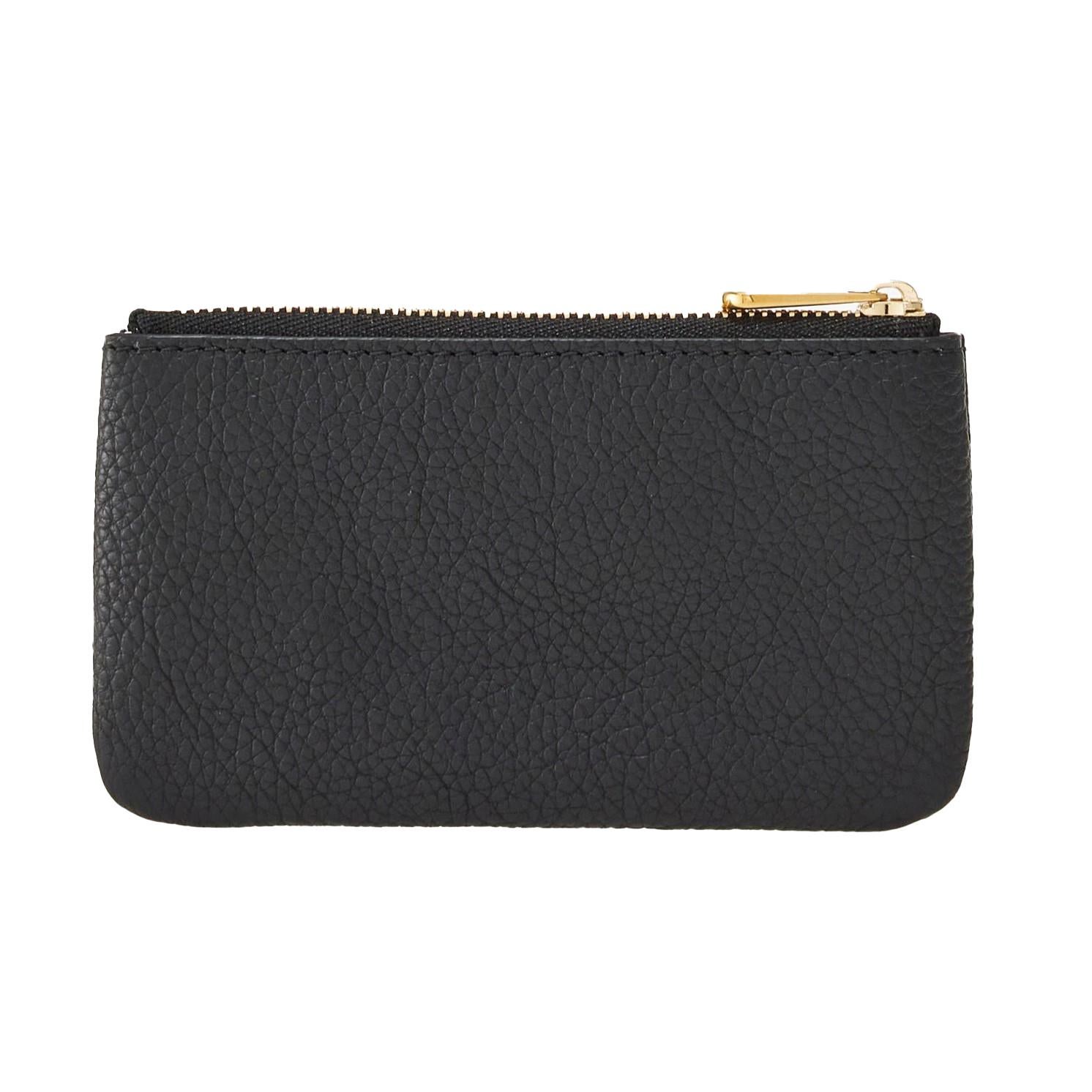 Leather Car Key Holder Pouch With Zipper - Universal Smart Key Case, Keychain Bag For Men & Women
