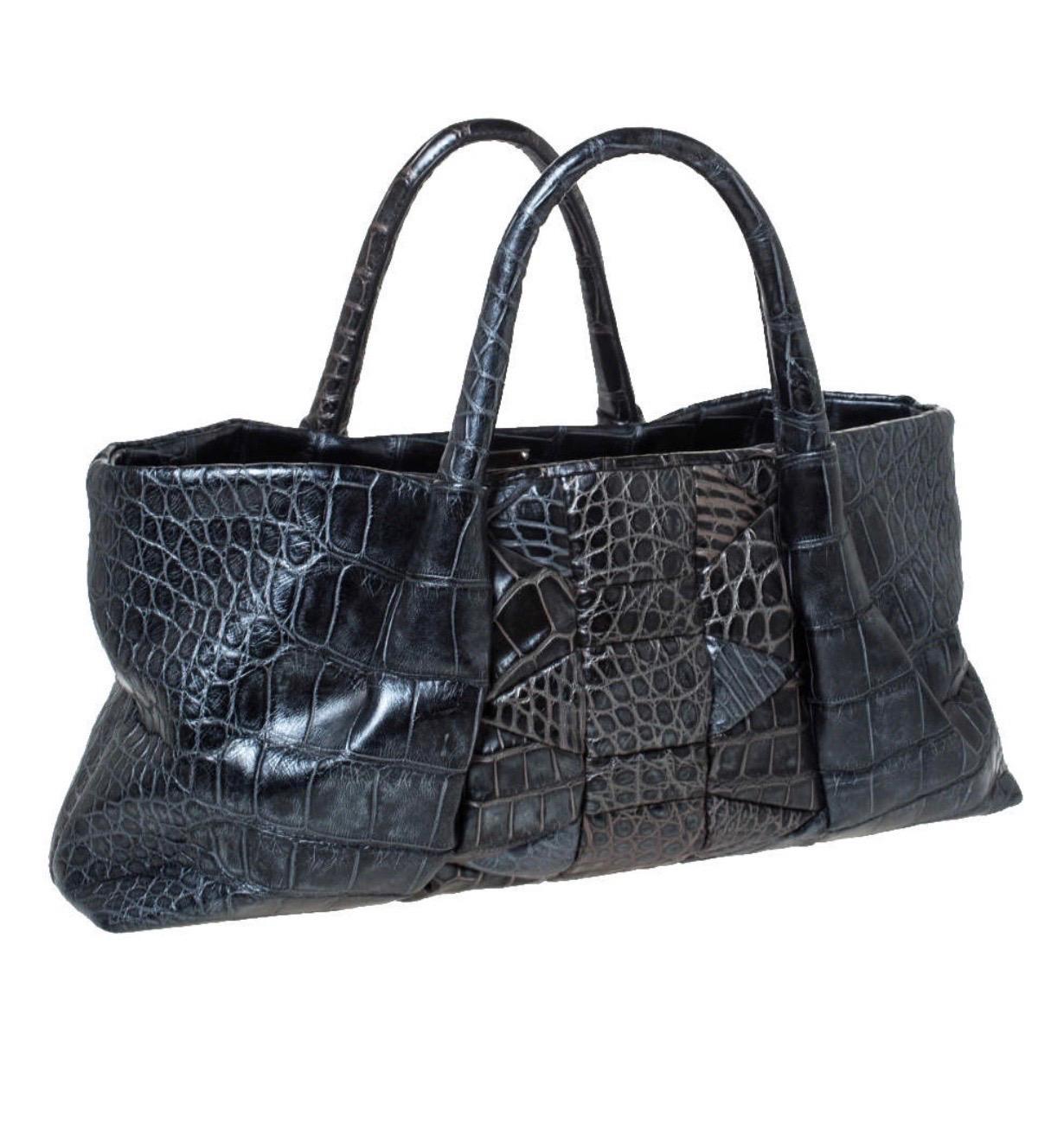 ferragamo croc bag