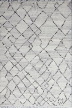 New Scandinavian Design Handwoven Flat Rug Kilim size 6ft 6in x 9ft 10in