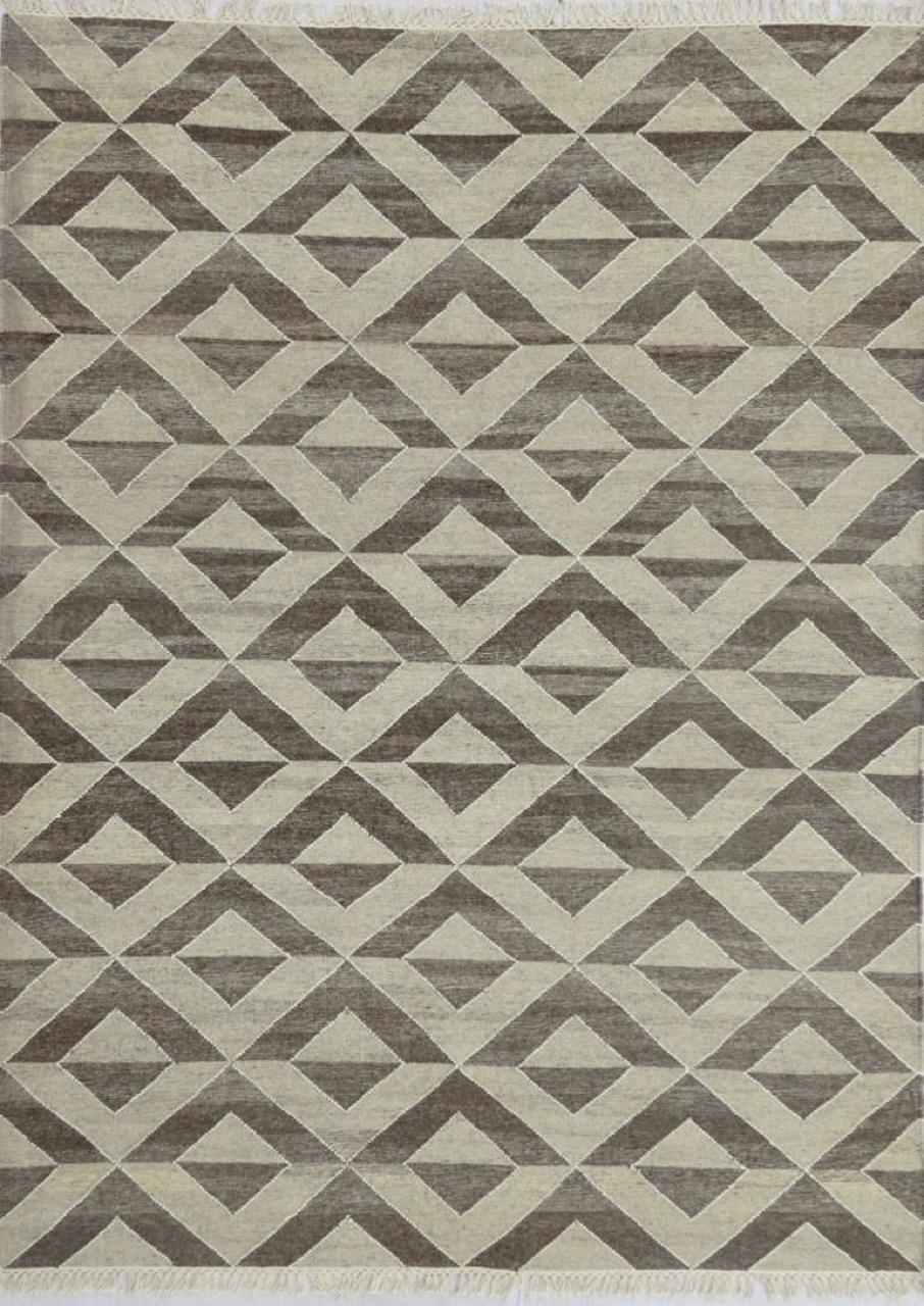 Nueva alfombra plana tejida a mano de diseño escandinavo Kilim, tamaño 1,80 m x 1,80 m Indio en venta