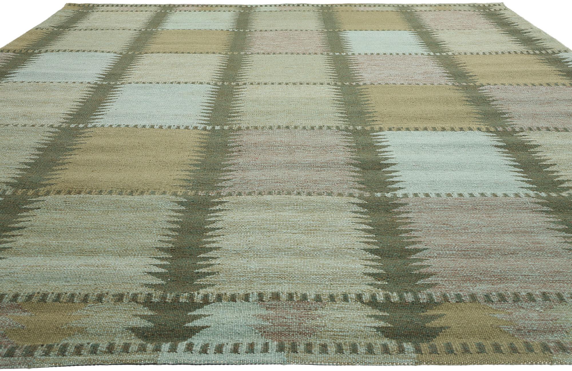 Estetismo Nuovo Kilim Röllakan di ispirazione scandinava Greene & Greene svedese in vendita