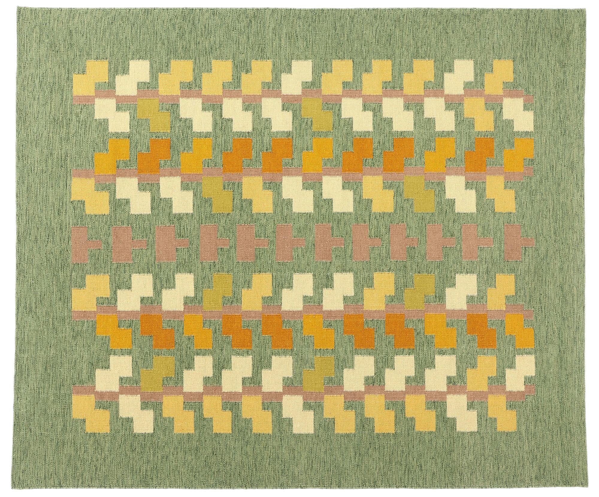 New Scandinavian Green Swedish Inspired Röllakan, Grön Dvärgbjörk For Sale 2