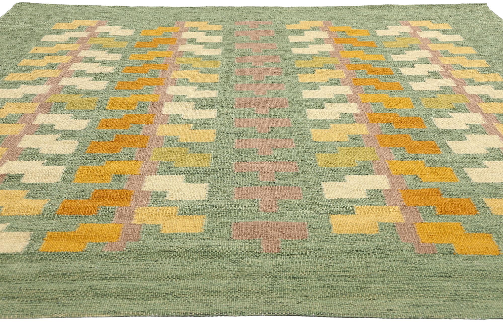 Scandinavian Modern New Scandinavian Green Swedish Inspired Röllakan, Grön Dvärgbjörk For Sale