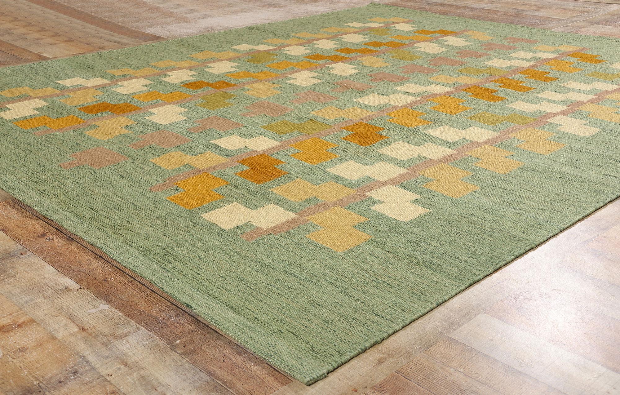 XXI secolo e contemporaneo Nuovo Röllakan verde scandinavo di ispirazione svedese, Grön Dvärgbjörk in vendita