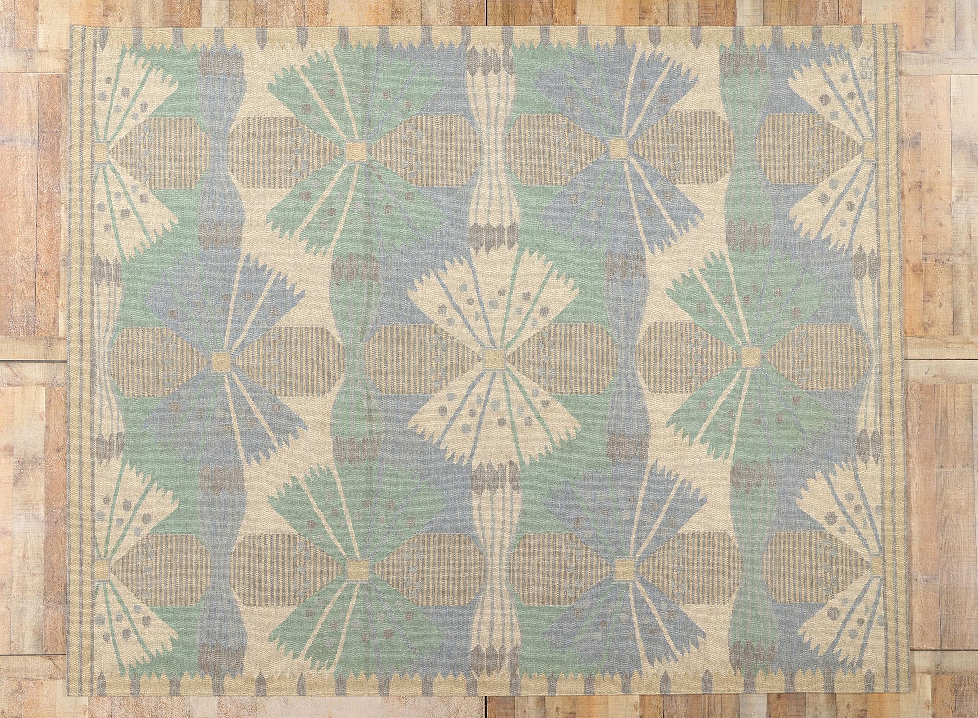 Nuovo Kilim Röllakan di ispirazione scandinava svedese, 09'04 x 11'08 in vendita 2