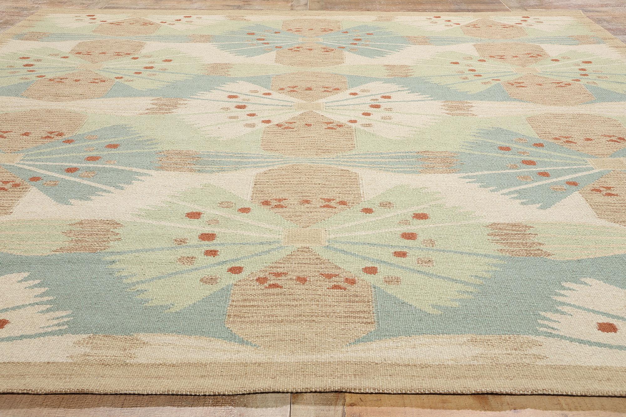 New Scandinavian Swedish Inspired Kilim Röllakan, 10'05 x 11'08 in vendita 1