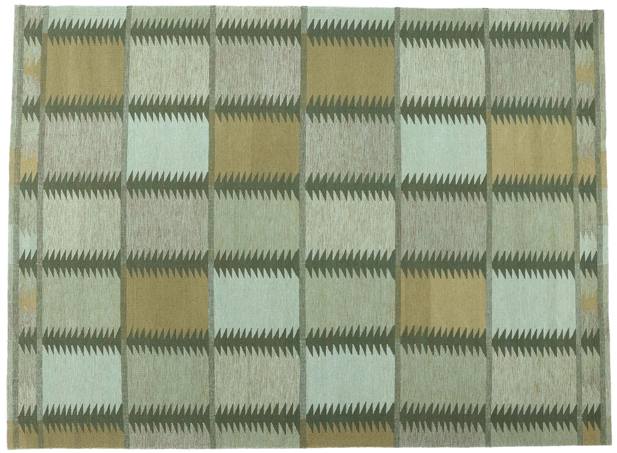 New Scandinavian Greene & Greene Kilim Röllakan di ispirazione svedese, 10'02 x 13'10 in vendita 2