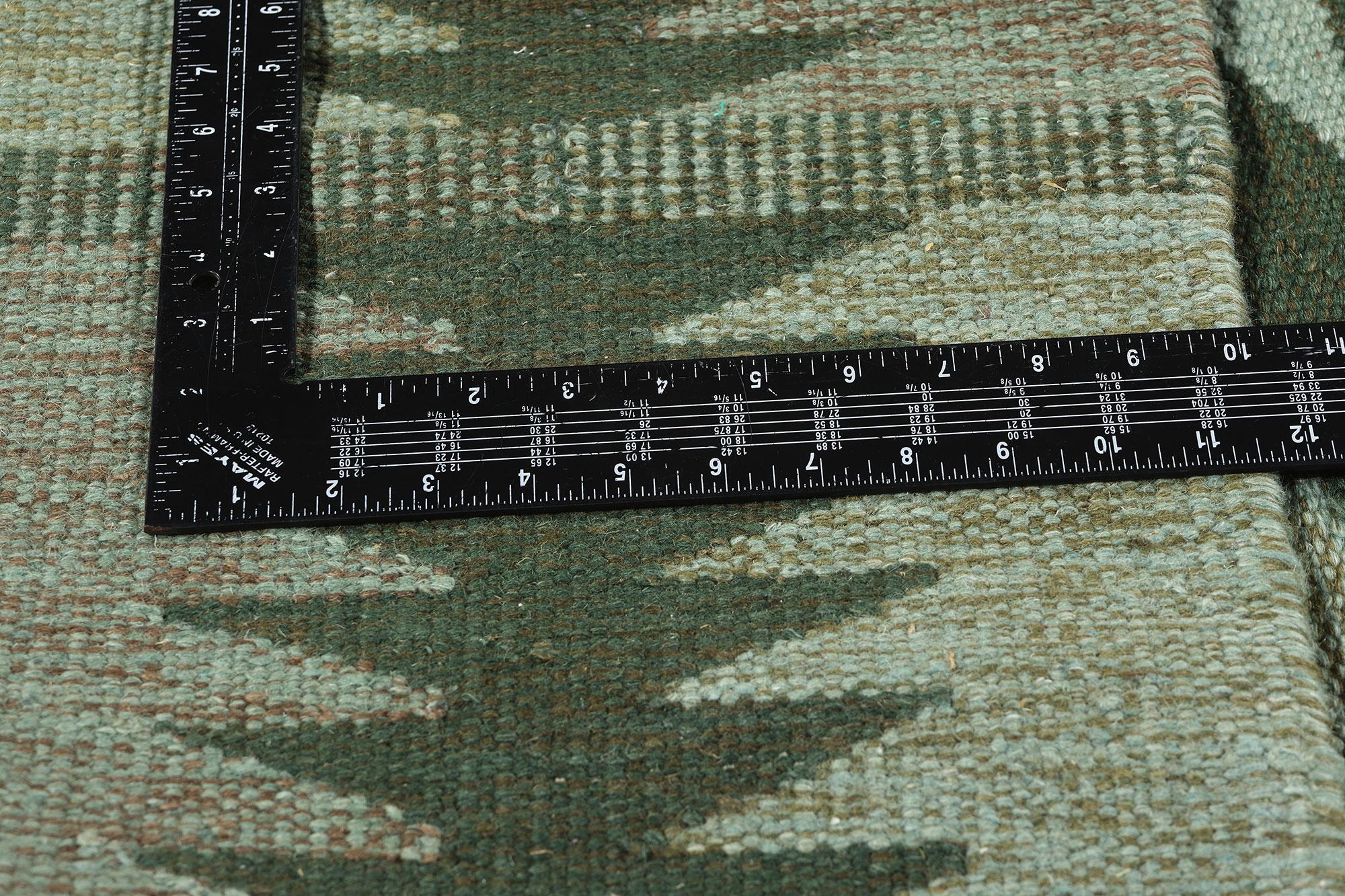 New Scandinavian Greene & Greene Kilim Röllakan di ispirazione svedese, 10'02 x 13'10 In condizioni Nuovo in vendita a Dallas, TX