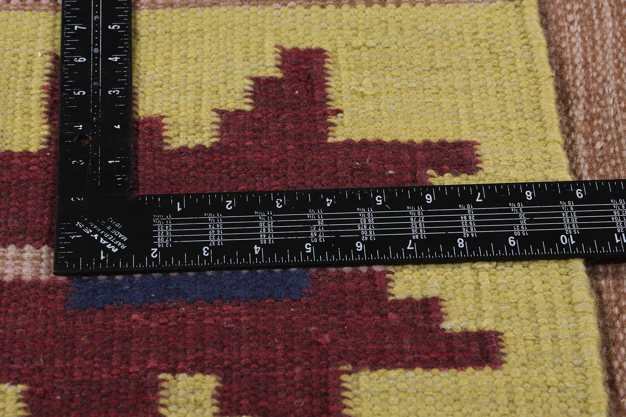 Contemporary New Scandinavian Modern Swedish Inspired Flatweave Carpet For Sale
