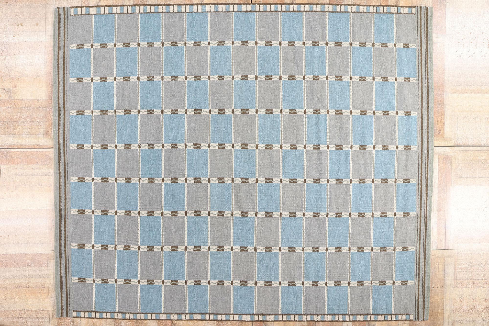 New Scandinavian Modern Swedish-Style Röllakan Carpet, 12'04 x 14'10 For Sale 2
