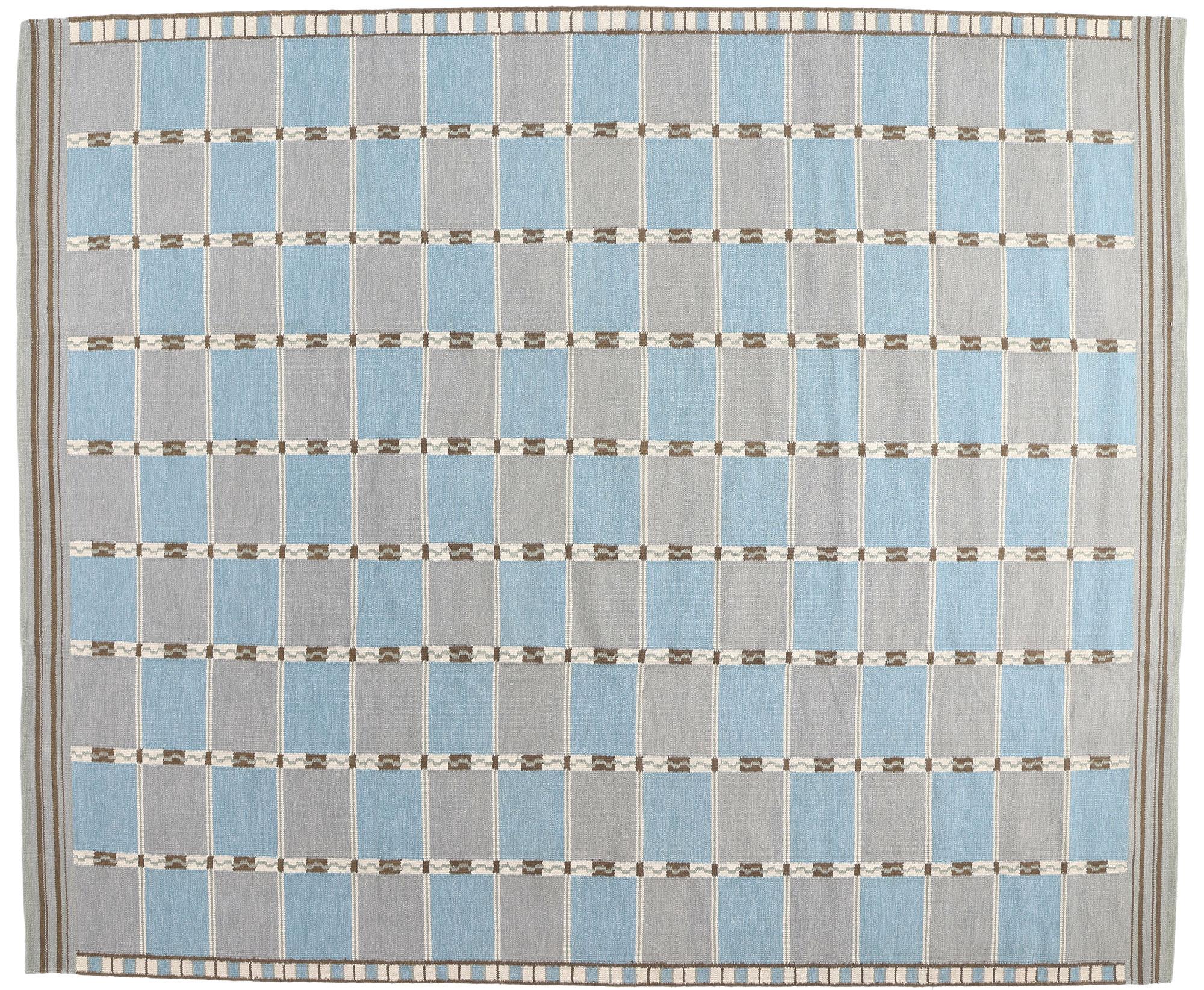 New Scandinavian Modern Swedish-Style Röllakan Carpet, 12'04 x 14'10 For Sale 3