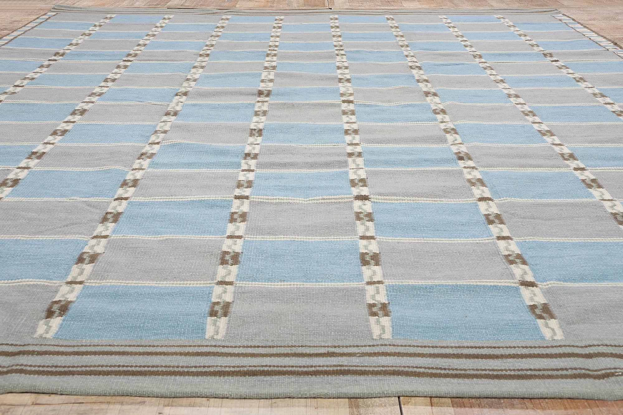 New Scandinavian Modern Swedish-Style Röllakan Carpet, 12'04 x 14'10 For Sale 1