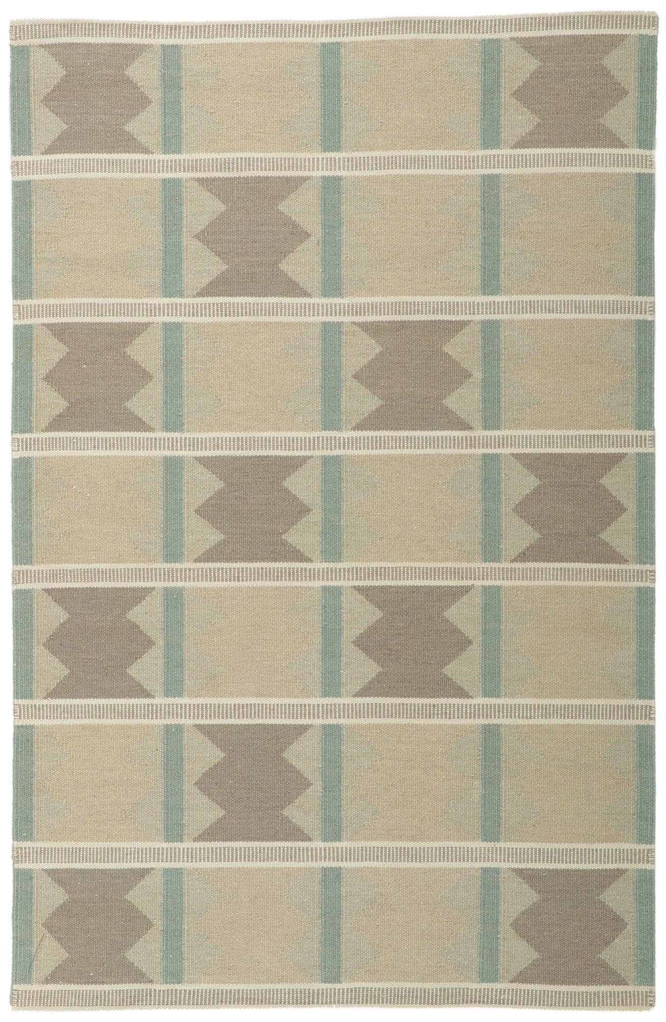 Neuer skandinavisch-schwedischer, von Ingegerd Silow inspirierter Kelim Röllakan, 05'00 x 07'08 (Wolle) im Angebot
