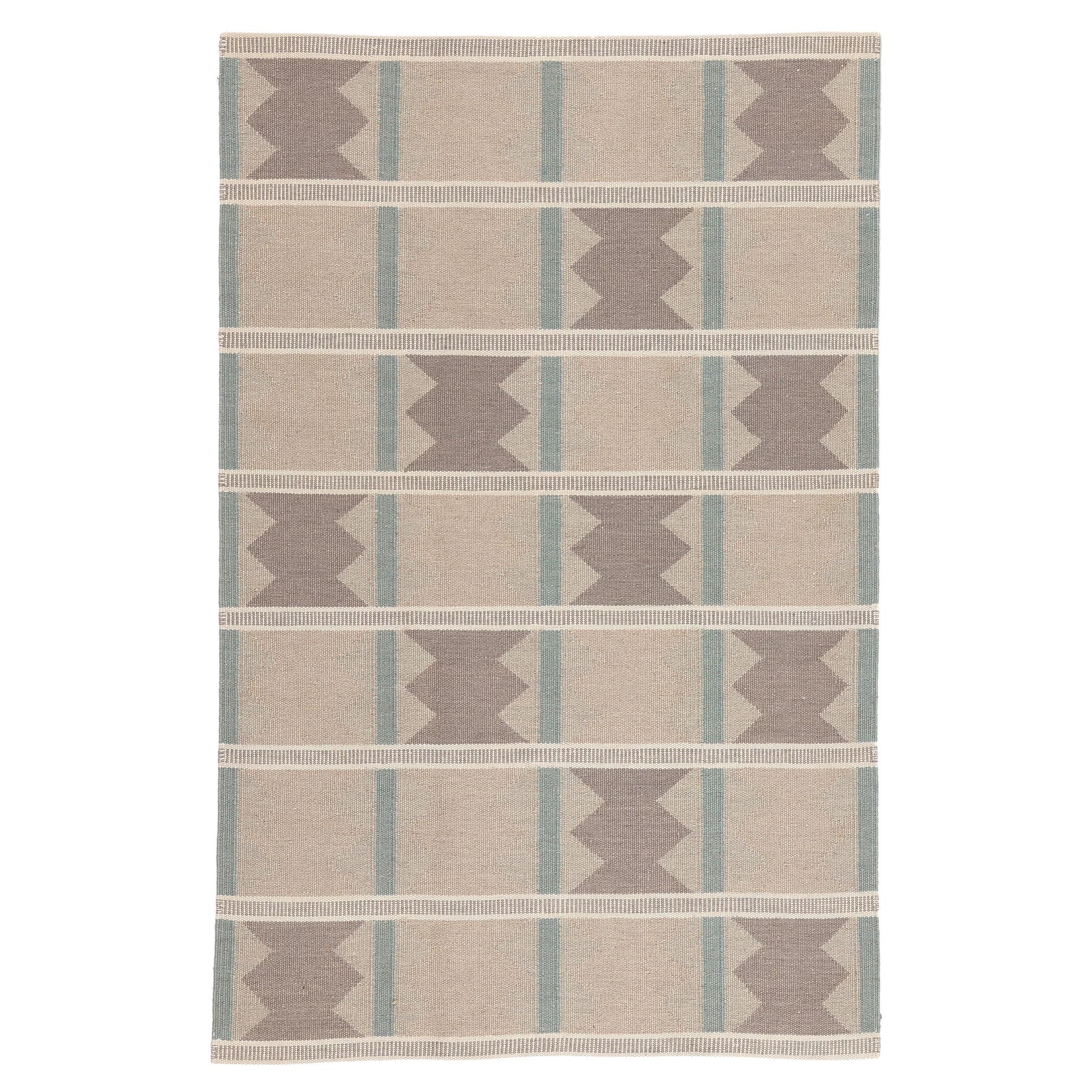 Nuovo Kilim Röllakan scandinavo svedese ispirato a Ingegerd Silow, 05'04 x 07'09
