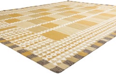 New Scandinavian Swedish Inspired Kilim Röllakan, 10'02 x 13'00