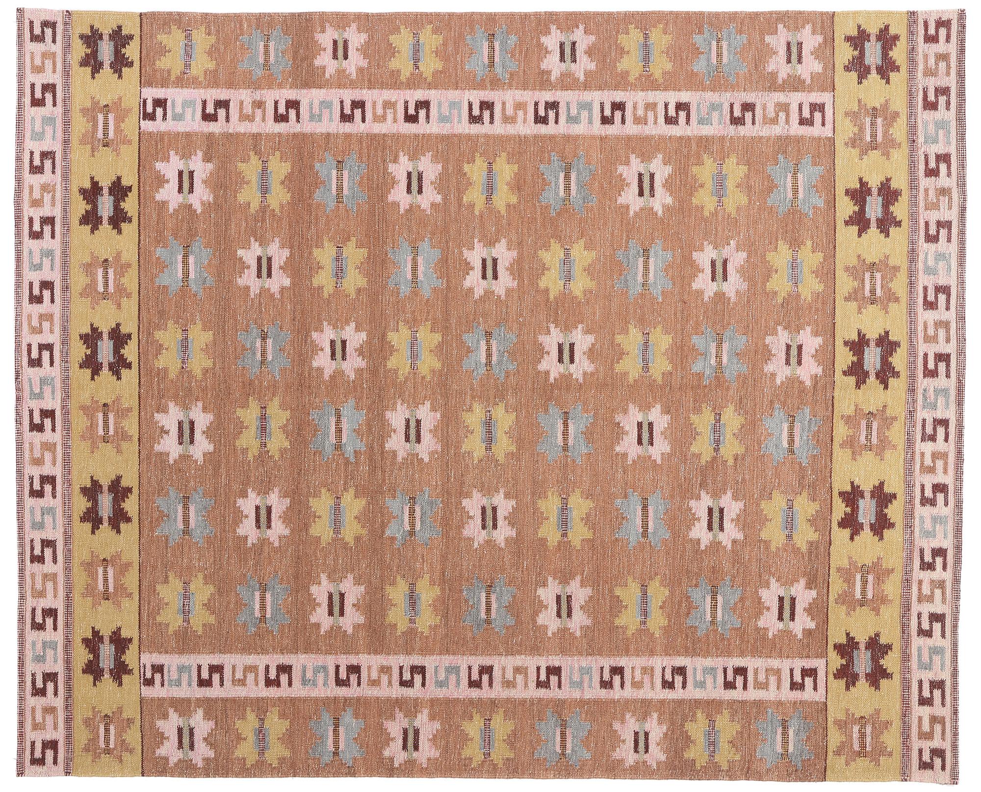 Nuovo Kilim scandinavo svedese ispirato a Röllakan in vendita 7