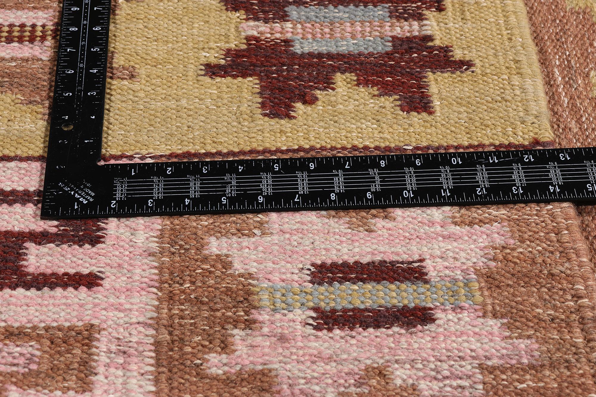 Nuovo Kilim scandinavo svedese ispirato a Röllakan in vendita 8