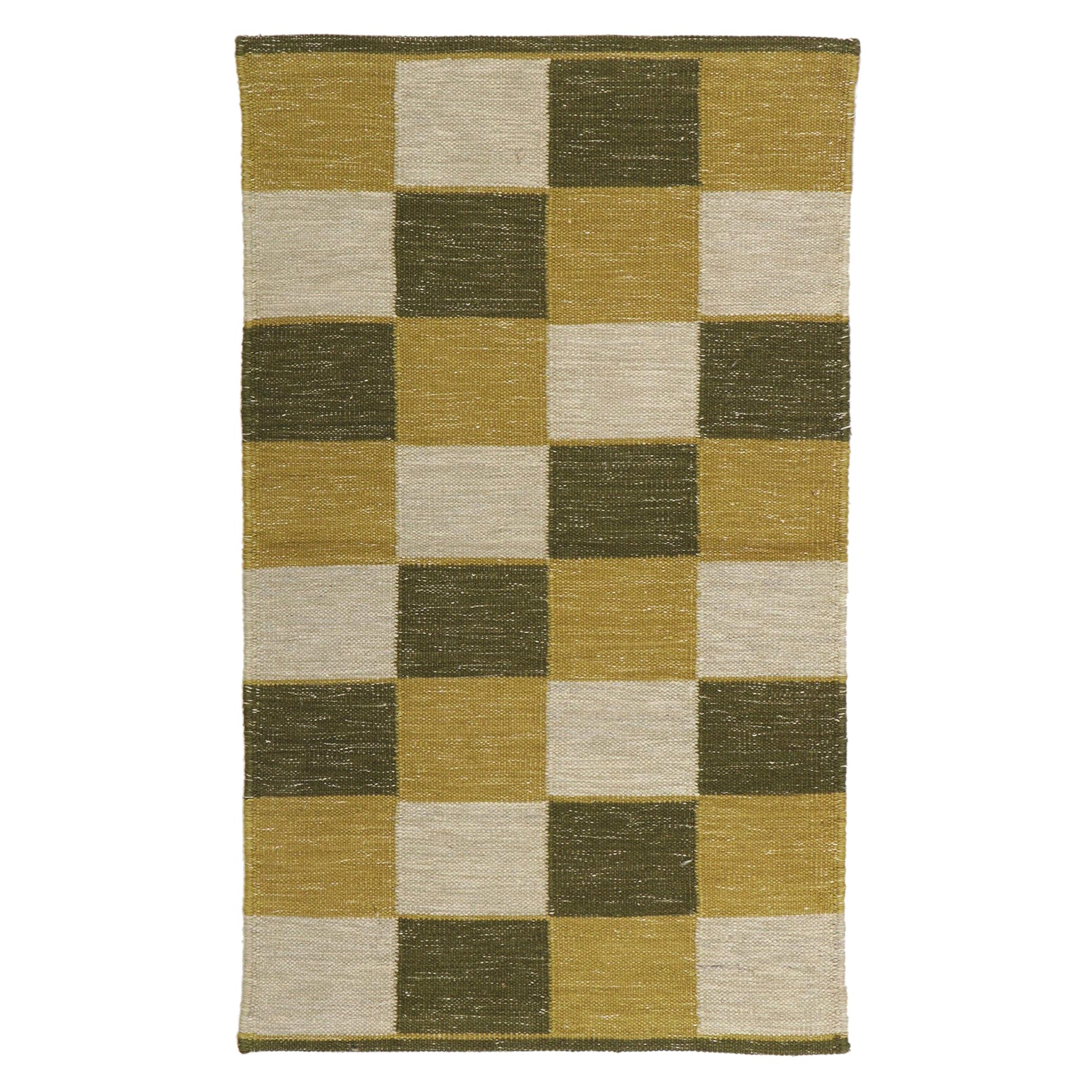 New Scandinavian Swedish Röllakan Inspired Kilim