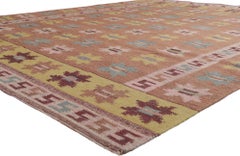 New Scandinavian Swedish Röllakan Inspired Kilim