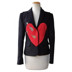 New! Schiaparelli Heart w/Arrow "Valentine Pick" dress Jacket 2019