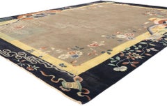 New Scholar's Harmony Modernity Chinese Art Deco Rug, 09'10 x 12'10