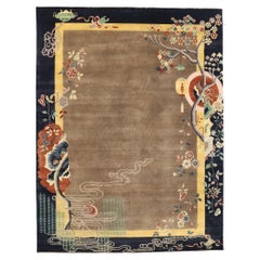 Moderner chinesischer Harmony-Art-Déco-Teppich für Gelehrten, 09'10 x 12'10