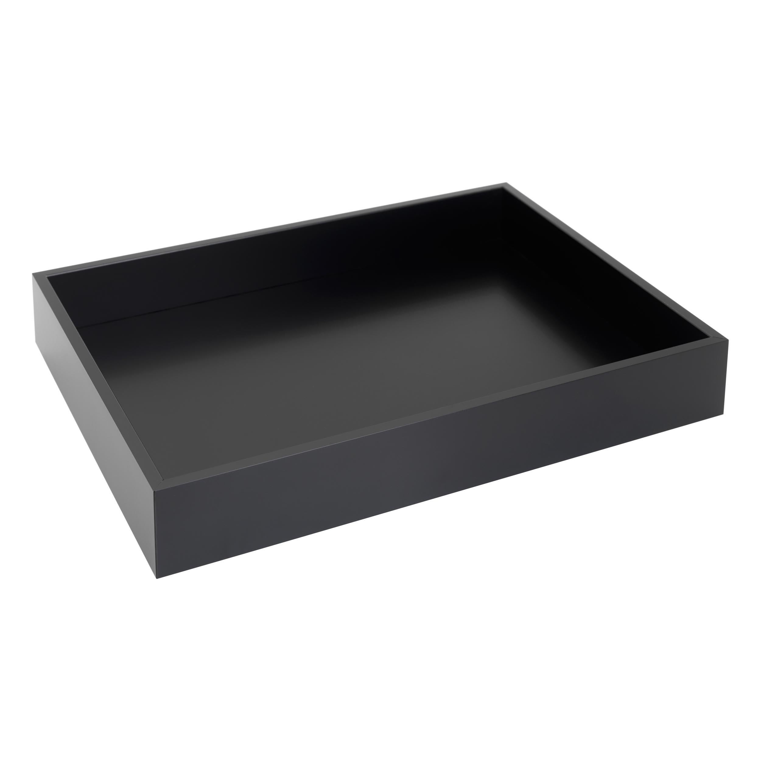 NEW Schonbuch Black Box M Tally
TALLY is a versatile tray and comes in a choice of interesting lacquer colours and three different sizes. Alone or in a group, side by side or one inside the other, TALLY offers inspiration for creative arrangements