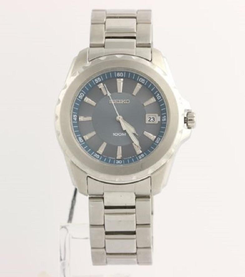 Seiko SGEE71 Sport Massiv Herrenuhr, Edelstahl mit Schachtel und Papieren Damen