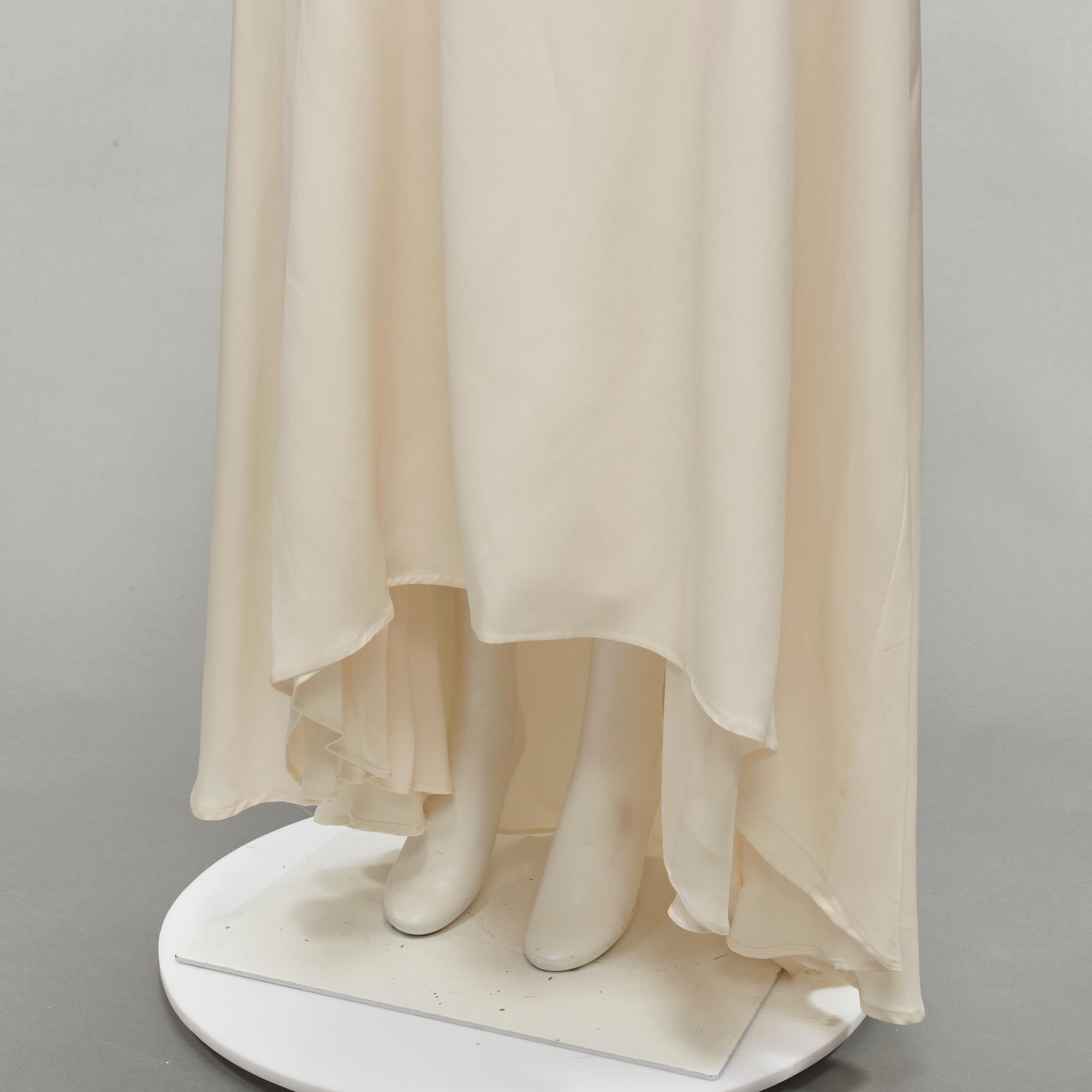 new SELF PORTRAIT cream lace detail off shoulder wedding dress UK10 M 2