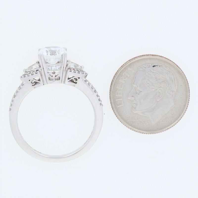 Women's Semi-Mount Engagement Ring, 14 Karat Gold Fits Center with Diamonds .41 Carat For Sale
