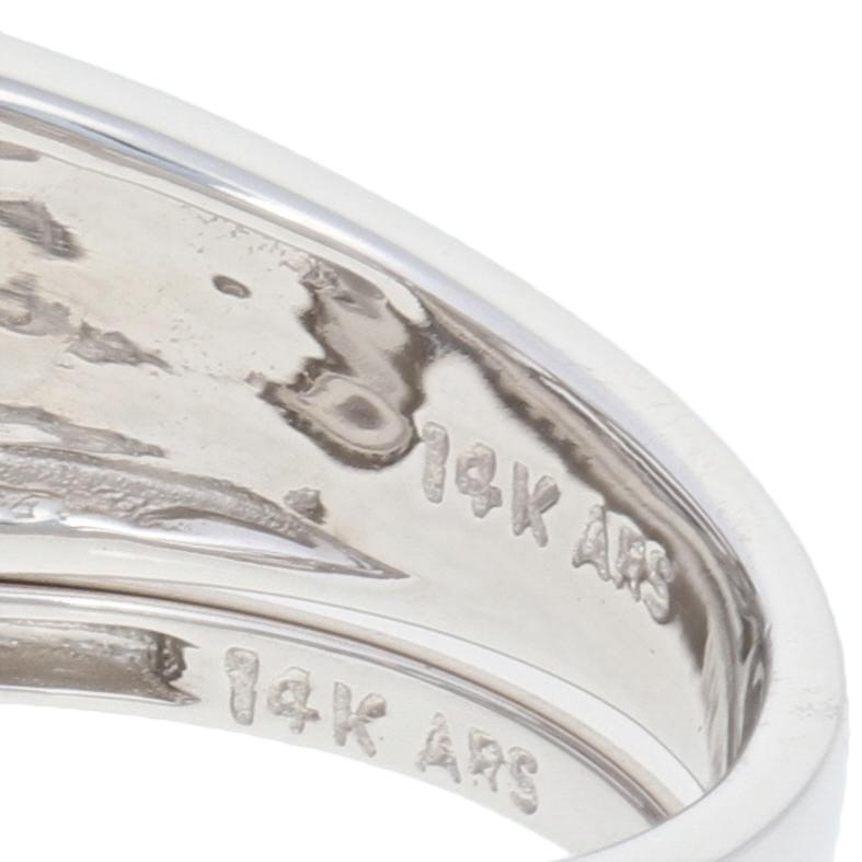 Semi-Mount Engagement Ring and Wedding Band, 14 Karat Gold Center Halo .50 Carat For Sale 1