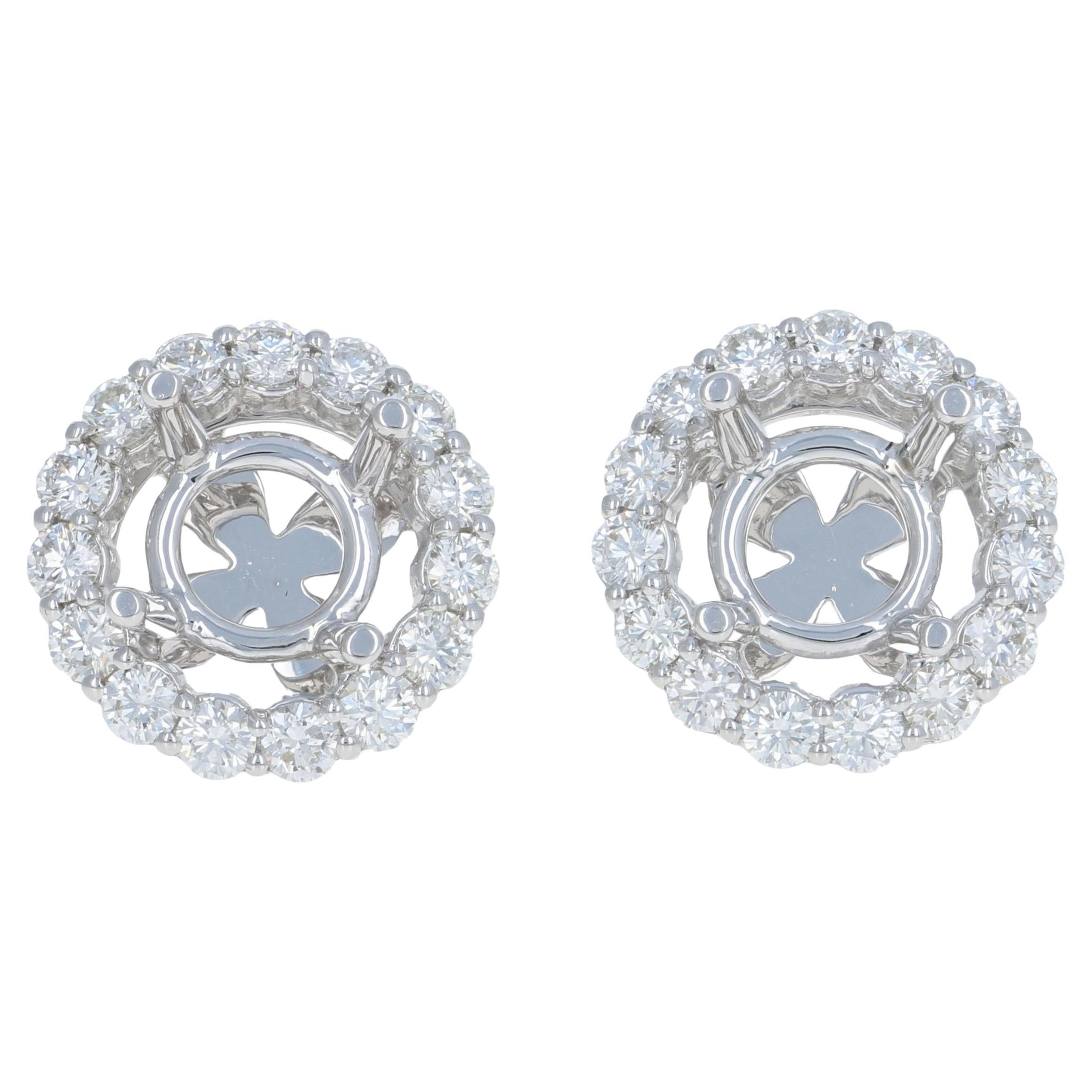 Princess Cut Diamond Stud Earrings, 1.00ctw For Sale at 1stDibs 1