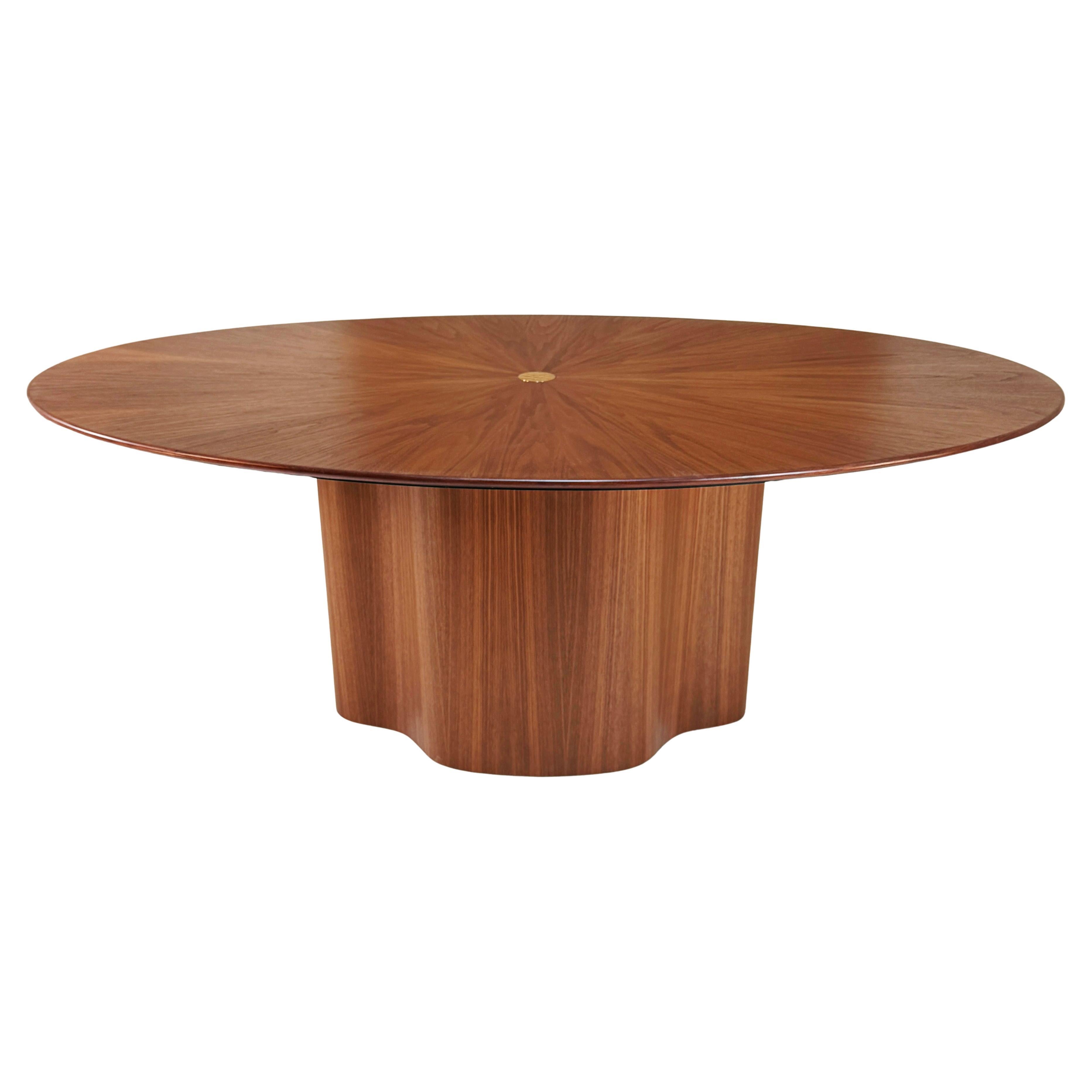 New Series Dining Table in Walnut Oval and Round