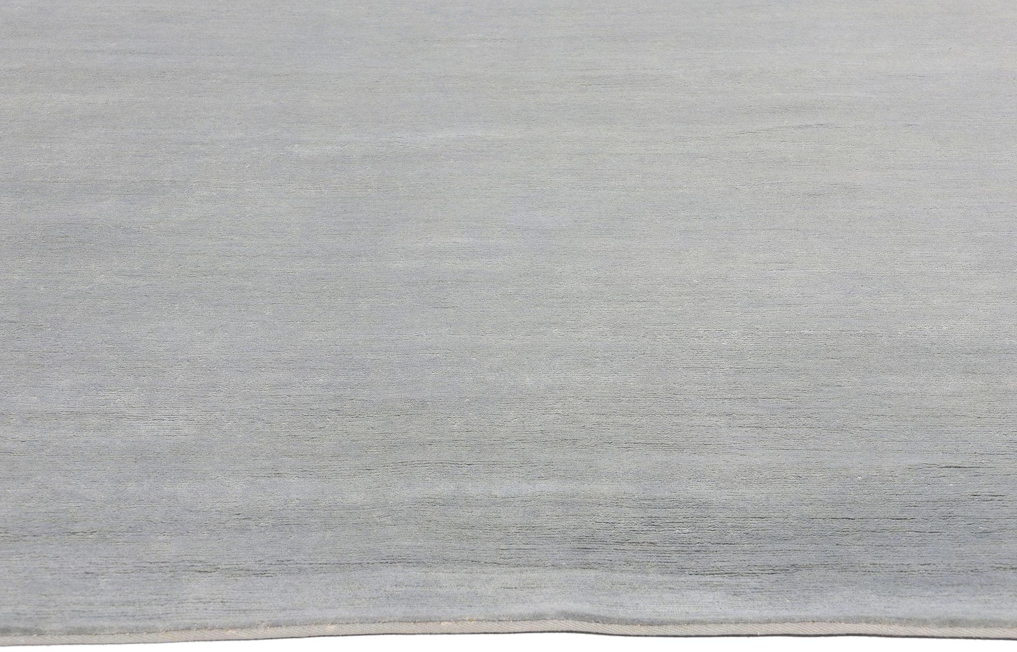 Indiano Tappeto New Silver Mist Modern Gray, 08'02 x 09'09 in vendita