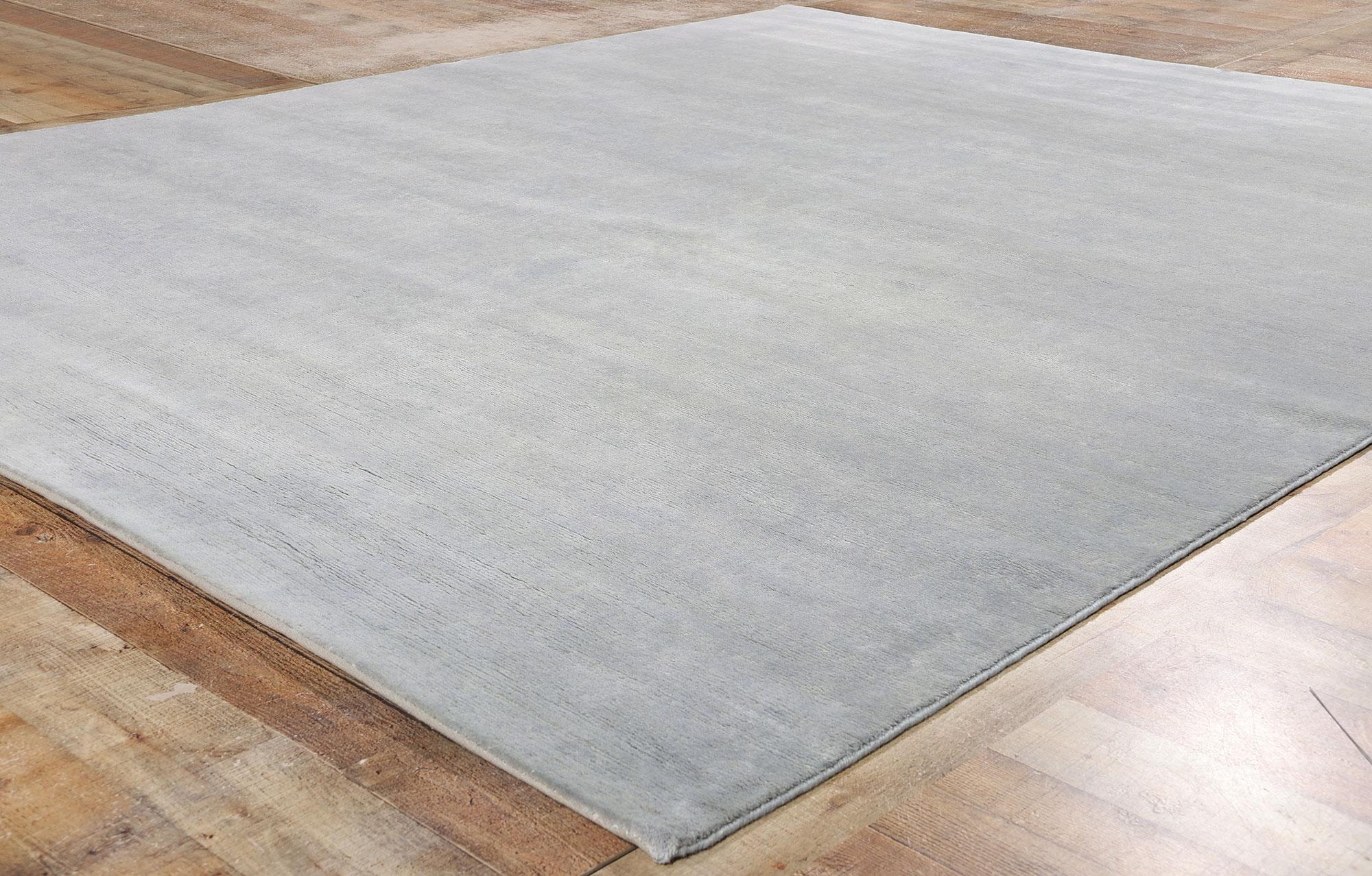 XXI secolo e contemporaneo Tappeto New Silver Mist Modern Gray, 08'02 x 09'09 in vendita