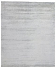 Nueva Alfombra Moderna Gris Niebla Plateada, 08'02 x 09'09