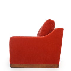 Modern Slope Arm Sofa with Loose Cushions